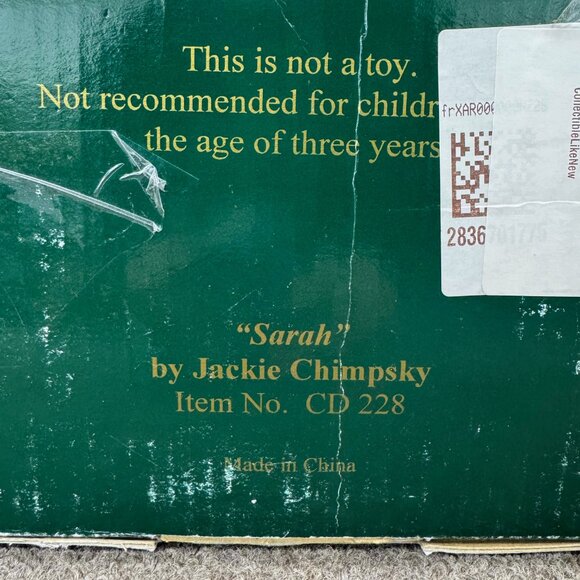 Jackie Chimpsky Exclusively Yours Designer Doll Sarah 98/400 - Picture 7 of 8